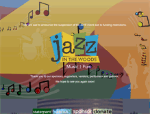 Tablet Screenshot of jazzinthewoods.com